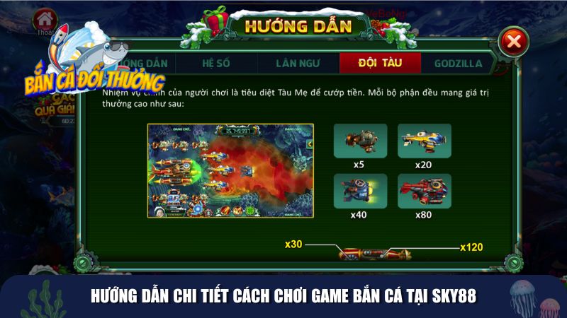 Hướng dẫn chi tiết cách chơi game bắn cá tại SKY88